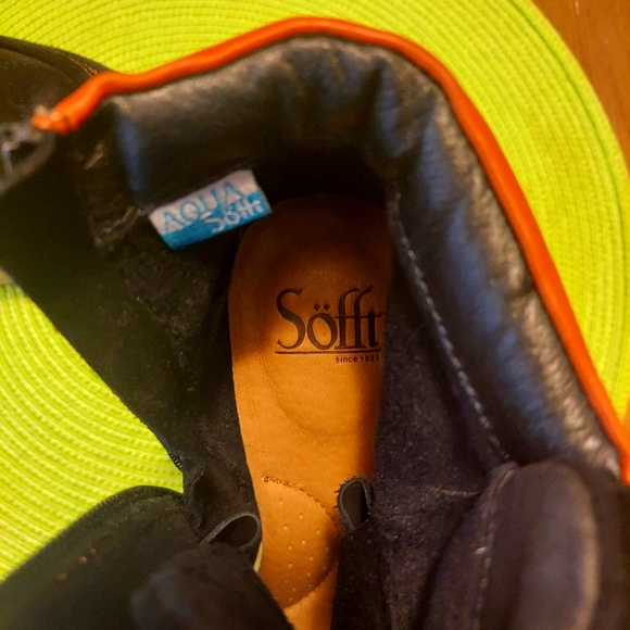 NWOT Sofft Underlyn Lace-up with side zip Boot/Wedge Women's size 7.5 - Picture 5 of 9